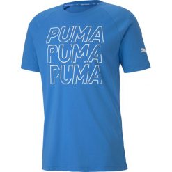 Puma Modern Sports Koszulka Niebieski. Niebieskie podkoszulki męskie Puma, s, z nadrukiem, z bawełny, z krótkim rękawem. Za 102,95 zł.