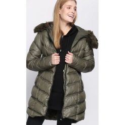 Zielona Kurtka Well-Lighted. Brązowe kurtki damskie pikowane marki QUECHUA, na zimę, m, z materiału. Za 204,99 zł.