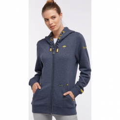 Bluza w kolorze granatowym. Niebieskie bluzy męskie rozpinane marki Schmuddelwedda, m, z haftami. W wyprzedaży za 217,95 zł.