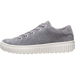 Skórzane sneakersy w kolorze szarym. Szare trampki dziewczęce Lurchi, bez wzorów, na sznurówki. W wyprzedaży za 172,95 zł.