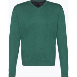 Finshley & Harding - Sweter męski z dodatkiem kaszmiru, zielony. Zielone swetry klasyczne męskie marki Finshley & Harding, m, z aplikacjami, z bawełny. Za 229,95 zł.