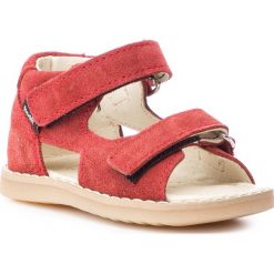 Sandały MRUGAŁA - Hugo 1106/9-23 Ruby. Czerwone sandały dziewczęce Mrugała, ze skóry. W wyprzedaży za 159,00 zł.