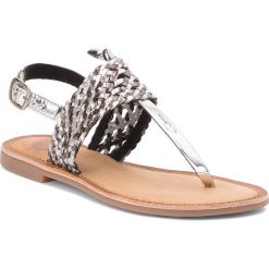 Sandały GIOSEPPO - 44161 Pewter. Szare klapki damskie Gioseppo, bez wzorów, ze skóry ekologicznej, bez obcasa, na obcasie. W wyprzedaży za 139,00 zł.