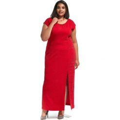Czerwona sukienka Pola duże rozmiary OVERSIZE PLUS SIZE lato. Czerwone sukienki damskie Moda Size Plus Iwanek, na co dzień, na lato, s, bez wzorów, z elastanu, eleganckie, z klasycznym kołnierzykiem, plus size, z długim rękawem, długie, mini, proste. Za 229,00 zł.