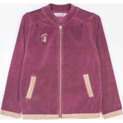 Coccodrillo - Bluza dziecięca 92-122 cm. Różowe bluzy dziewczęce COCCODRILLO, z haftami, z weluru, bez rękawów, bez kaptura. Za 89,90 zł.