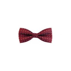 Bordowa mucha w drobny wzór C15. Czerwone muszki męskie Modini Moda Męska, na co dzień, bez wzorów, z poliesteru, eleganckie. Za 29,70 zł.