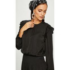 Scotch & Soda - Sukienka. Czarne długie sukienki Scotch & Soda, na co dzień, l, z poliesteru, casualowe, z okrągłym kołnierzem, z długim rękawem, rozkloszowane. W wyprzedaży za 449,90 zł.