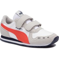 Sneakersy PUMA - Cabana Racer Sl V Ps 360732 76 Puma White/Gray Violet. Szare trampki chłopięce Puma, na rzepy. W wyprzedaży za 139,99 zł.