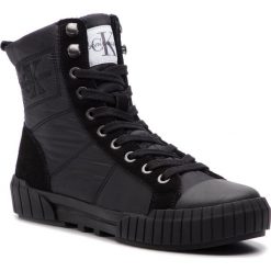 Trampki CALVIN KLEIN JEANS - Bimba RE9773 Black. Czarne półbuty damskie Calvin Klein Jeans, bez wzorów, z jeansu, bez zapięcia. W wyprzedaży za 329,00 zł.