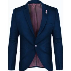 Marynarka męska granatowa elegancka Recea. Koszule męskie Recea, m, bez wzorów, z bawełny, eleganckie, bez kołnierzyka, bez rękawów. Za 146,70 zł.