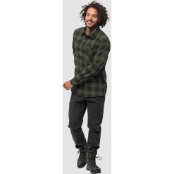 Koszule męskie na spinki: Jack Wolfskin Koszula męska Red River Shirt zielona r. L