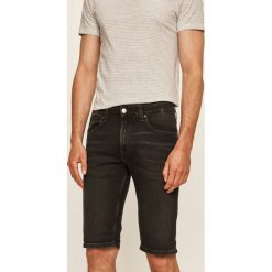 Tommy Jeans - Szorty jeansowe. Czarne spodenki i szorty męskie Tommy Jeans, bez wzorów, z elastanu, casualowe. Za 299,90 zł.