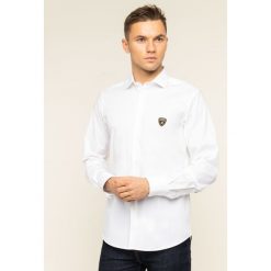 Koszula Lamborghini B1XUB602. Białe koszule męskie Lamborghini, m, bez wzorów, z bawełny, casualowe, bez kołnierzyka, bez rękawów. W wyprzedaży za 319,00 zł.