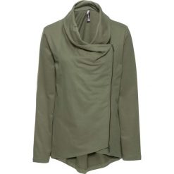 Luźniejszy top z kreszowanego materiału z kołnierzem bonprix brunatny. Pomarańczowe bluzki damskie bonprix, bez wzorów, bez kołnierzyka. Za 74,99 zł.