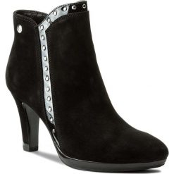 Botki CAPRICE - 9-25311-29 Black Nub Comb 015. Czarne botki damskie skórzane marki Caprice. W wyprzedaży za 229,00 zł.
