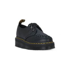Derby Dr Martens SIDNEY BLACK POLISHED. Czarne półbuty damskie Dr. Martens, bez wzorów, bez obcasa, bez zapięcia. Za 932,48 zł.