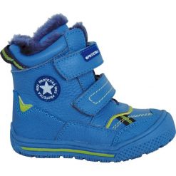 Protetika buty zimowe chłopięce Tod 19 niebieskie. Niebieskie buty chłopięce zimowe Protetika, ze skóry, bez zapięcia. Za 219,00 zł.