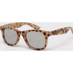 Vans - Okulary. Brązowe okulary przeciwsłoneczne damskie Vans, prostokątne. W wyprzedaży za 49,90 zł.