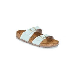 Klapki Birkenstock SYDNEY. Niebieskie klapki damskie marki Birkenstock, bez wzorów, bez obcasa. Za 230,30 zł.