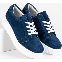 SKÓRZANE TRAMPKI CREEPERSY. Zielone trampki i tenisówki damskie FILIPPO. Za 109,90 zł.