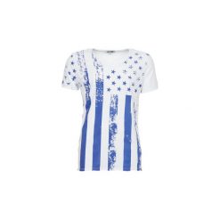 T-shirty z krótkim rękawem Yurban CLARK. Białe t-shirty męskie Yurban, m, bez wzorów, bez kołnierzyka, krótkie. Za 76,30 zł.