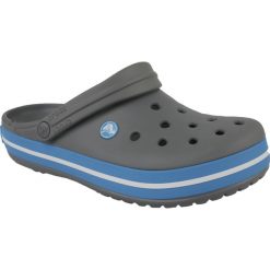 Crocs Crocband 11016-07W klapki uniseks szare 42/43. Szare klapki męskie Crocs, bez wzorów, z materiału. W wyprzedaży za 149,99 zł.
