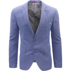 Marynarki męskie: Marynarka męska casual niebieska (mx0376)