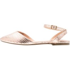 Rzymianki damskie: Lost Ink Wide Fit ELLIE POINTED ANKLE STRAP Sandały rose gold