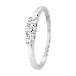 Pierścionek Złoty - złoto 585, Brylant 0,12ct,brylant 0,13ct. Żółte pierścionki damskie W.KRUK, z brylantem, złote. Za 2990,00 zł.
