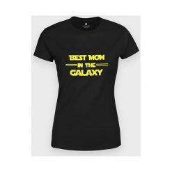 Koszulka damska Best mom in the galaxy. Koszulki damskie MegaKoszulki, m, bez wzorów, z bawełny, z podwójnym kołnierzykiem, bez rękawów. Za 54,90 zł.