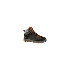 Buty trekkingowe wysokie TREK 100 męskie. Szare buty trekkingowe męskie FORCLAZ, z poliesteru, bez zapięcia, trekkingowe. Za 279,99 zł.