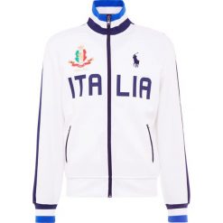 Polo Ralph Lauren DOUBLE TECH Bluza rozpinana white/navy. Białe bluzy męskie rozpinane marki Polo Ralph Lauren, m, z bawełny. Za 629,00 zł.