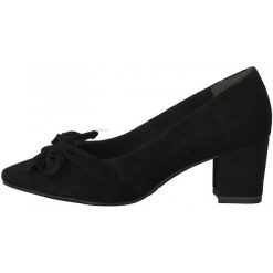 Tamaris Czółenka Damskie Raisin 38 Czarne. Czarne czółenka peep toe marki Tamaris. W wyprzedaży za 197,00 zł.