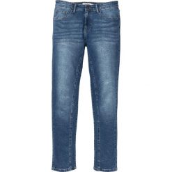 Dżinsy "soft-stretch" Slim Fit Straight bonprix niebieski "stone”. Niebieskie jeansy męskie bonprix, m, bez wzorów. Za 99,99 zł.