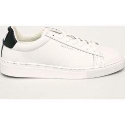 Gant - Buty skórzane Mc Julien. Białe sneakersy męskie GANT, ze skóry, na sznurówki. W wyprzedaży za 399,90 zł.
