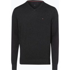Tommy Hilfiger - Sweter męski z dodatkiem kaszmiru, szary. Szare swetry klasyczne męskie TOMMY HILFIGER, m, z dzianiny. Za 449,95 zł.
