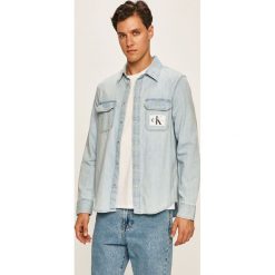 Calvin Klein Jeans - Koszula jeansowa. Niebieskie koszule męskie Calvin Klein Jeans, s, bez wzorów, z bawełny, klasyczne, z klasycznym kołnierzykiem, z długim rękawem. Za 399,90 zł.