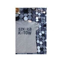 Szkoła kotów. Szare t-shirty damskie marki Kurdemol, s, bez wzorów, z dresówki, bez kołnierzyka. Za 69,00 zł.