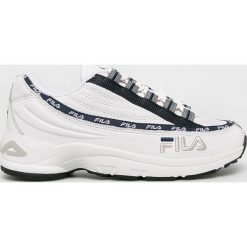 Fila - Buty. Białe buty sportowe damskie Fila, ze skóry, sportowe. W wyprzedaży za 299,90 zł.