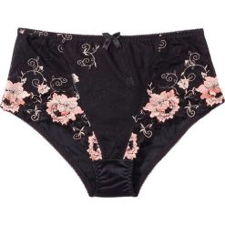 Figi wyszczuplające bonprix czarno-jasnoróżowy. Czarne figi damskie marki bonprix. Za 34,99 zł.