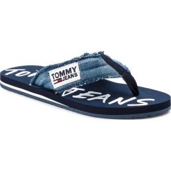 Chodaki męskie: Japonki TOMMY HILFIGER - JEANS Tj Graphic Print Beach Sandal EM0EM00064 Denim 404