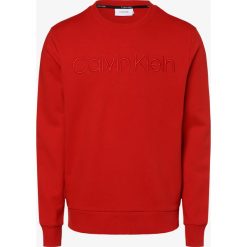 Calvin Klein - Męska bluza nierozpinana, czerwony. Czerwone bluzy męskie Calvin Klein, s, z haftami, z bawełny, bez kołnierzyka, bez rękawów, bez kaptura. Za 379,95 zł.