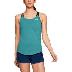 Under Armour Koszulka damska Threadborne Swft Strapp zielona r. S (1318423-796). Zielone bluzki damskie Under Armour, s. Za 107,38 zł.