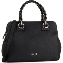 Torebka LIU JO - M Satchel Double Zip N69139 E0087 Nero 22222. Czarne torebki klasyczne damskie Liu Jo, bez wzorów, ze skóry ekologicznej, klasyczne, bez dodatków. Za 779,00 zł.