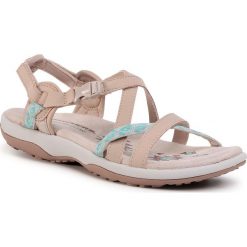 Sandały SKECHERS - Vacay 40955/TPE Taupe. Brązowe klapki damskie Skechers, bez wzorów, ze skóry ekologicznej, bez obcasa. Za 239,00 zł.