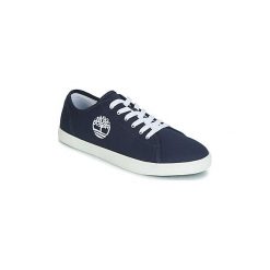 Buty Dziecko Timberland NEWPORT BAY CANVAS OX. Niebieskie trampki dziewczęce Timberland, bez wzorów, bez zapięcia. Za 164,30 zł.
