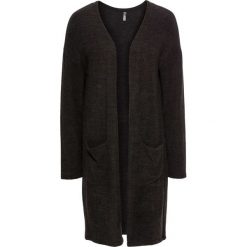Kardigan "relaxed" bonprix antracytowy melanż. Szare kardigany damskie marki bonprix, melanż. Za 109,99 zł.