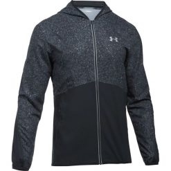 Kurtki sportowe męskie: Under Armour Kurtka męska Run True SW Printed Jacket czara r. L (1300729-001)