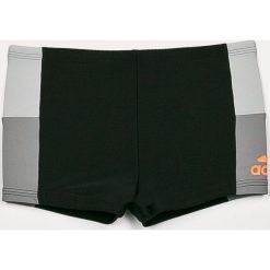 Adidas Performance - Kąpielówki dziecięce 92-176 cm. Czarne kąpielówki chłopięce adidas Performance, bez wzorów, z elastanu. W wyprzedaży za 69,90 zł.