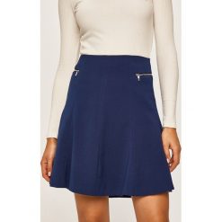 Morgan - Spódnica. Niebieskie spódniczki damskie Morgan, na co dzień, m, bez wzorów, z elastanu, casualowe, mini, rozkloszowane. W wyprzedaży za 119,90 zł.